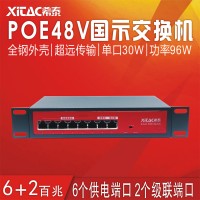 工业级(6+2)国标百兆POE交换机G602-B